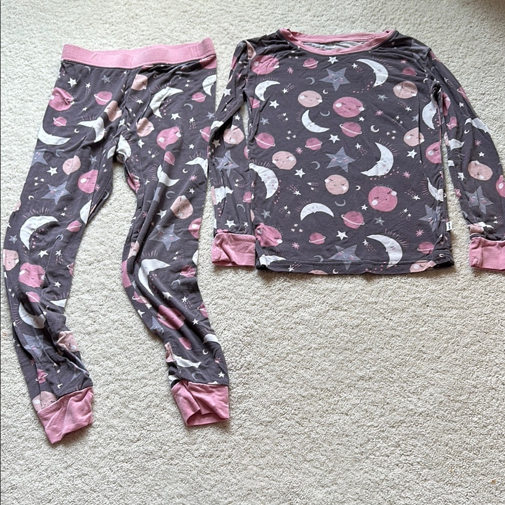 Little Sleepies to the moon and back pink pajama